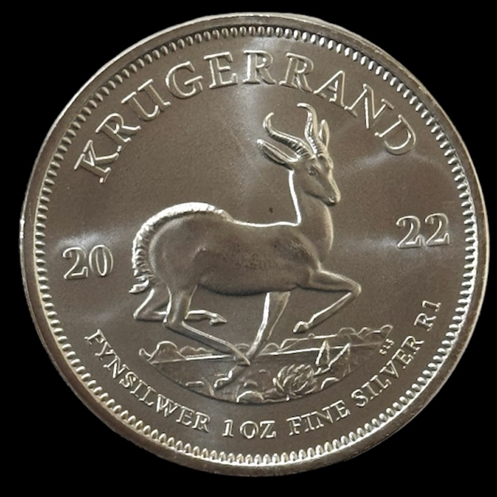 2022 SOUTH AFRICAN SILVER KRUGERRAND COIN‎